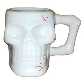 kubek czacha czaszka biała