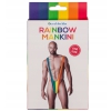 Mankini tęcza STRÓJ KĄPIELOWY BORATA STRINGI FACET