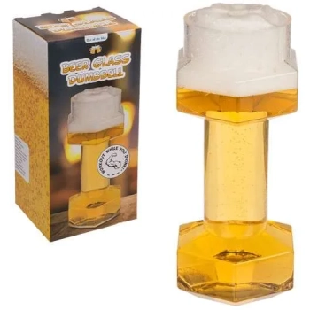 Szklanka Kufel do Piwa HANTEL 700ml prezent dla sportowca strogmena siłacza