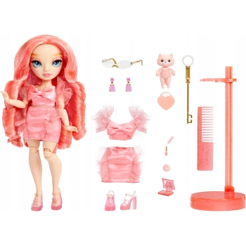LALKA Rainbow High Fashion Pinkly Paige + DUŻY ZESTAWE AKCESORIÓW PREZENT