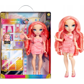 LALKA Rainbow High Fashion Pinkly Paige + DUŻY ZESTAWE AKCESORIÓW PREZENT